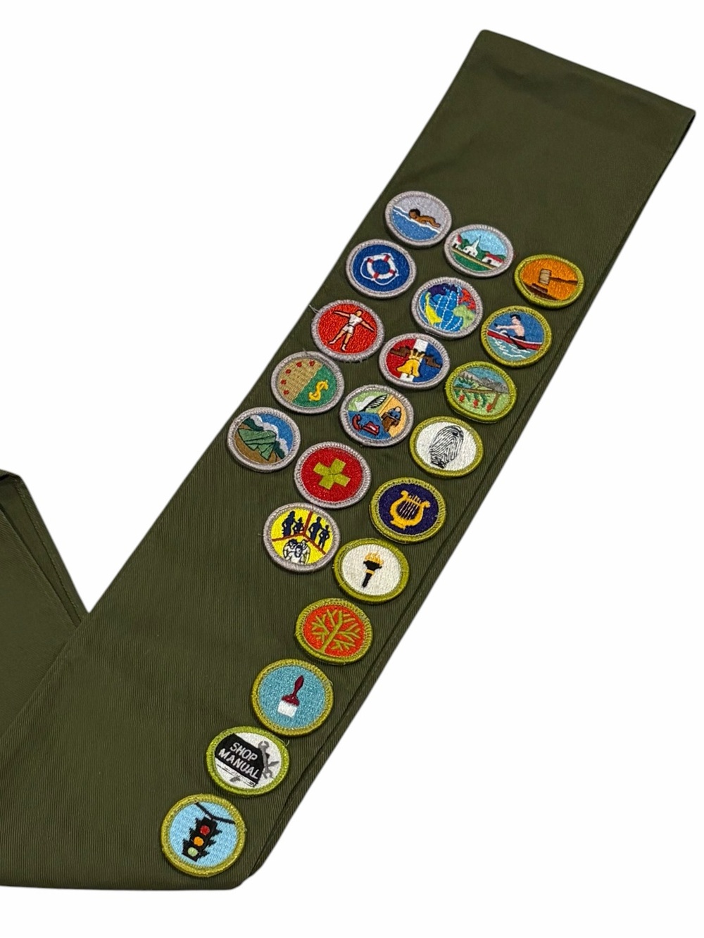 VTG Boy Scouts Merit Badge Uniform Sash
